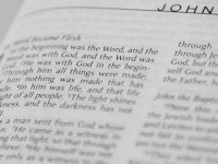 IMAGE: In the beginning was the Word, and the Word was with God, and the Word was God.