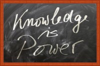 IMAGE: Knowledge is power.