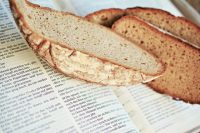 IMAGE: Jesus answered, "It is written: 'Man shall not live on bread alone, but on every word that comes from the mouth of God.'"