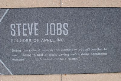 IMAGE: Being the richest man in the cemetery doesn't matter to me... Going to bed at night saying we've done something wonderful... that's what matters to me.